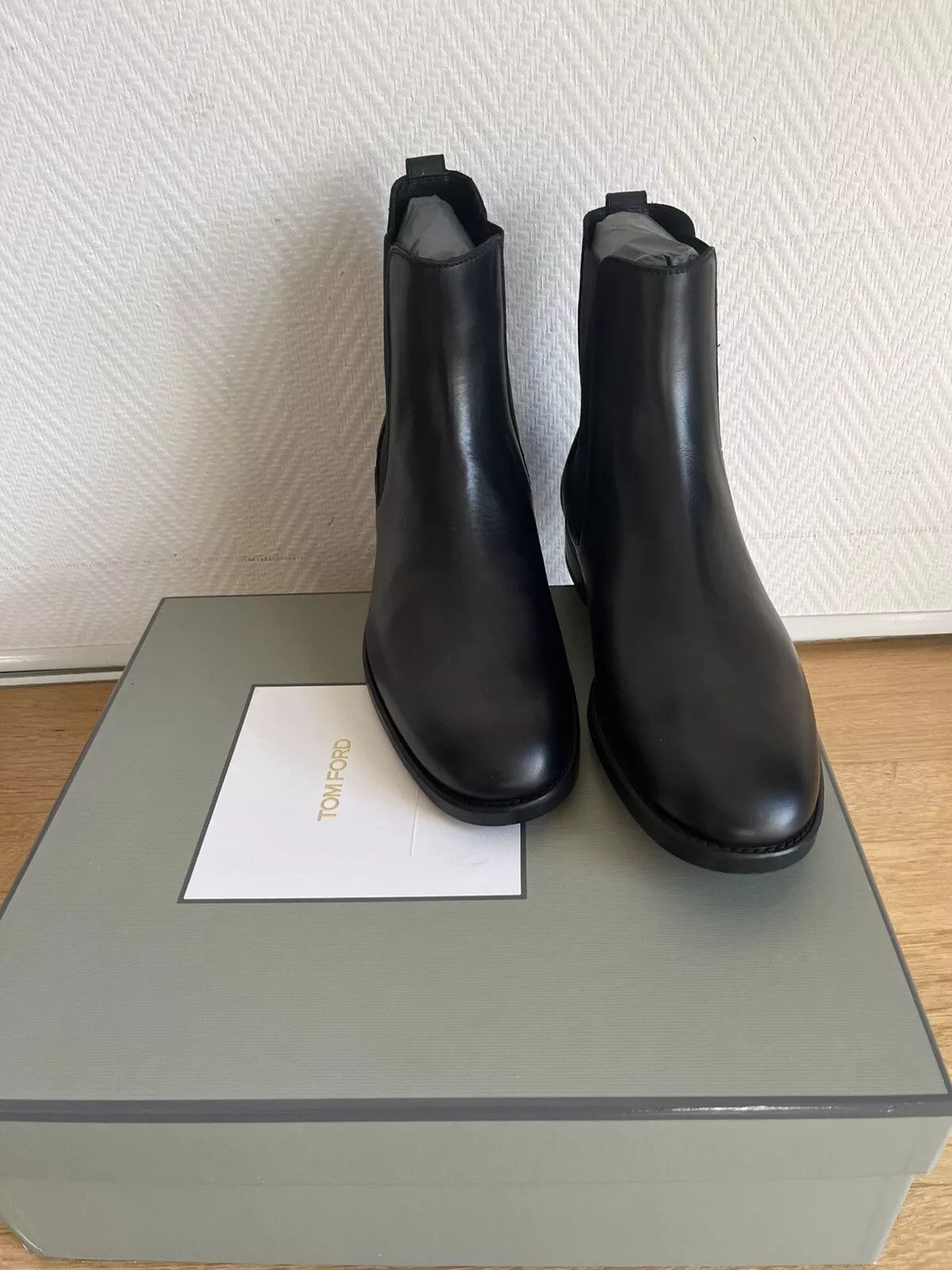 Tom Ford o1rshd1 Chelsea Boots in bordeaux Size US 11.5 / EU 44-45 - 1 Thumbnail