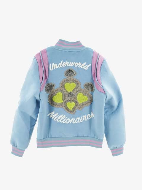 Whensmokeclears Handmade Leather + Felt Bomber Jacket (WhenSmokeClears) Size US XL / EU 56 / 4 - 2 Thumbnail