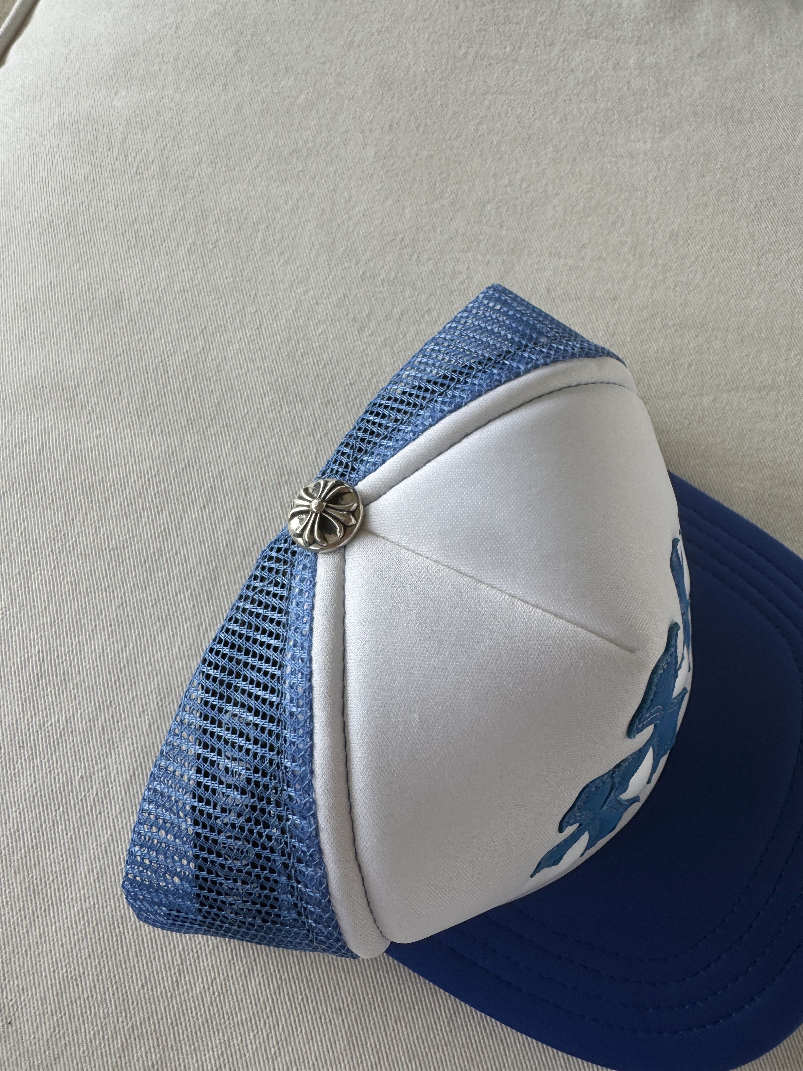Chrome Hearts Blue Cemetery Trucker Hat Size ONE SIZE - 4 Thumbnail