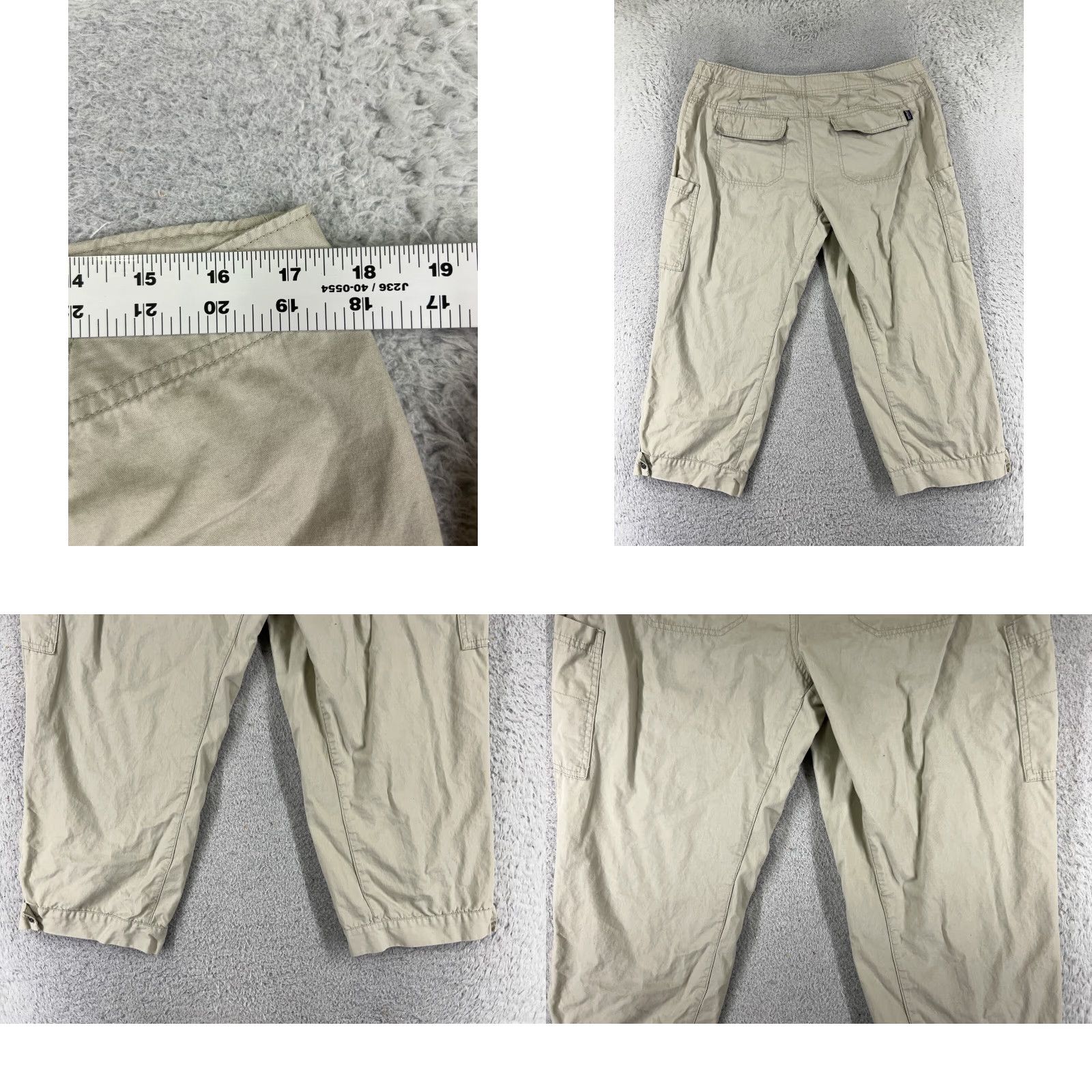 Patagonia Patagonia Pants Women 14 Beige Mandala Capris 100% Cotton Cargo Drawstring 34x21 Capris Womens 14 Beige Mandala 100% Cotton Patagonia Pants Size 36" / US 14 / IT 50 - 9 Thumbnail