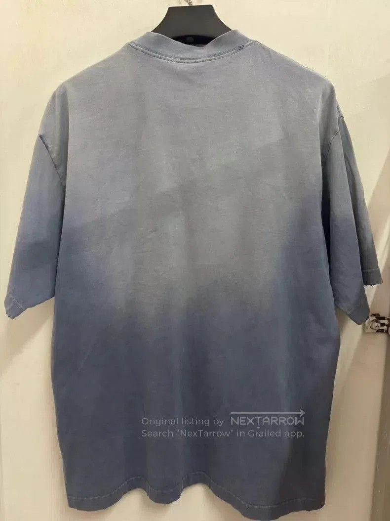Balenciaga Balenciaga Be Kind Distressed Short Sleeve Shirt. Size US L / EU 52-54 / 3 - 2 Thumbnail