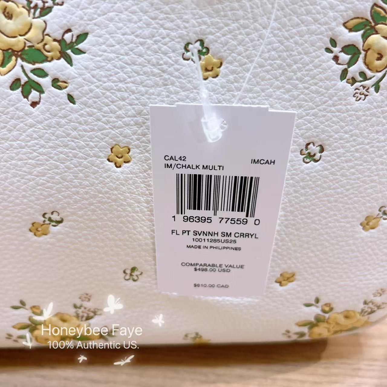 Coach Savannah Small Carryall Bag With Floral Print CAL42 Size ONE SIZE - 6 Thumbnail