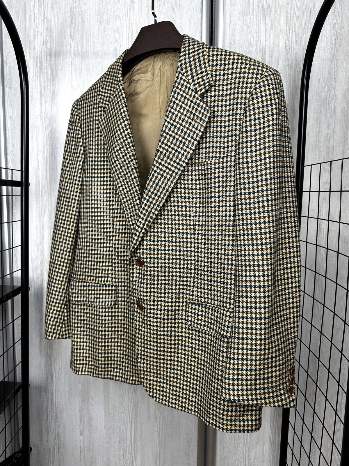 Belvest Belvest vintage checkered houndstooth 100% cashmere blazer Size 44R - 5 Thumbnail