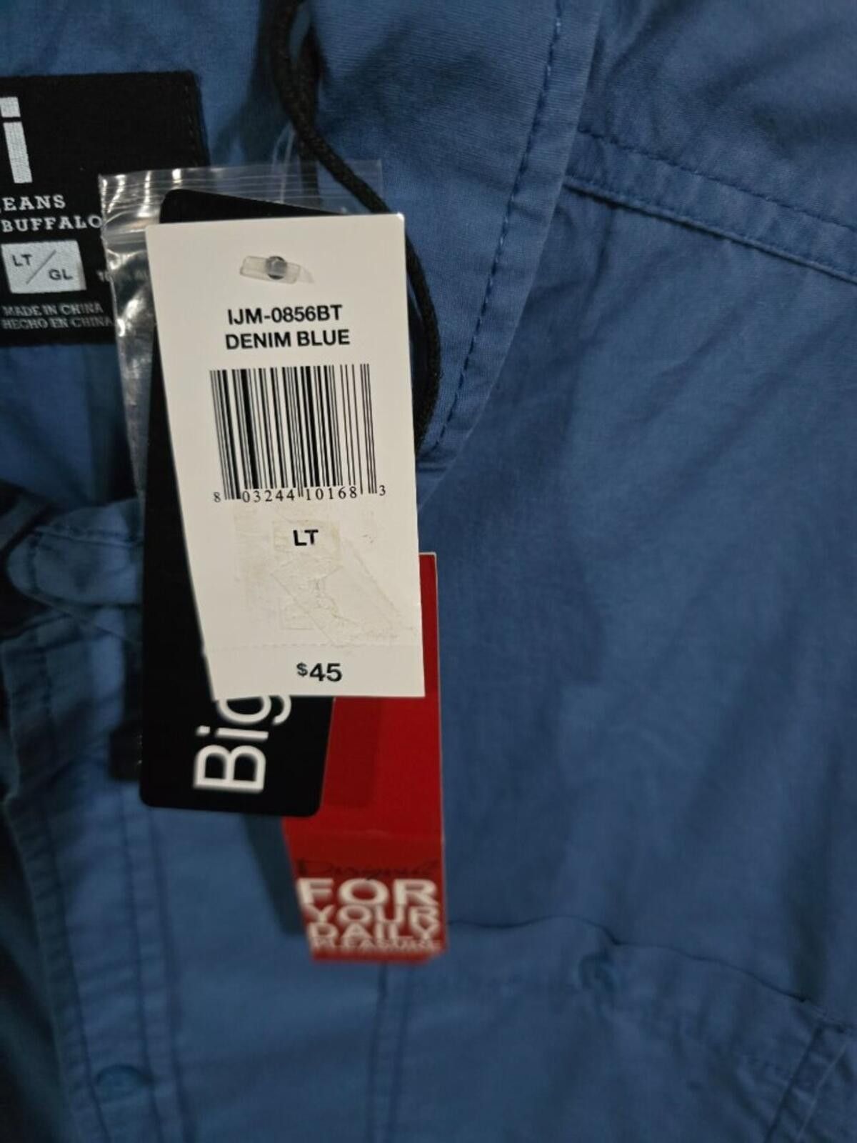 Other i jeans by Buffalo Denim Blue Button Up Top NWT Size US L / EU 52-54 / 3 - 4 Thumbnail