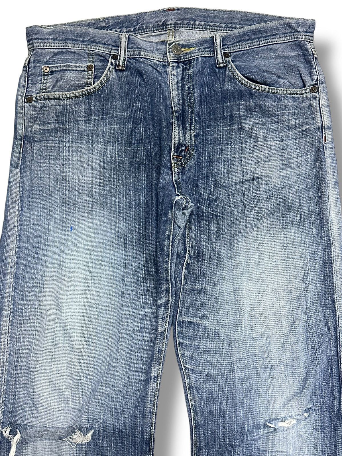 Japanese Brand GLHeart Limited Edition Vintage Jeans With Loose Style Faded Size US 35 - 3 Thumbnail