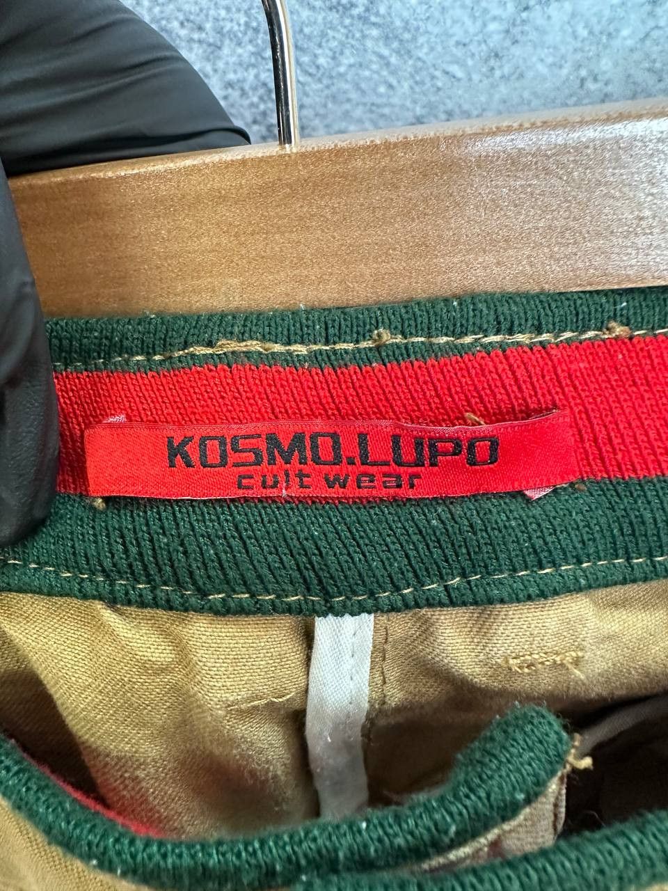 Japanese Brand Kosmo Lupo Beige Chino Pants Stripe Detail Cult Wear Size US 32 / EU 48 - 19 Thumbnail