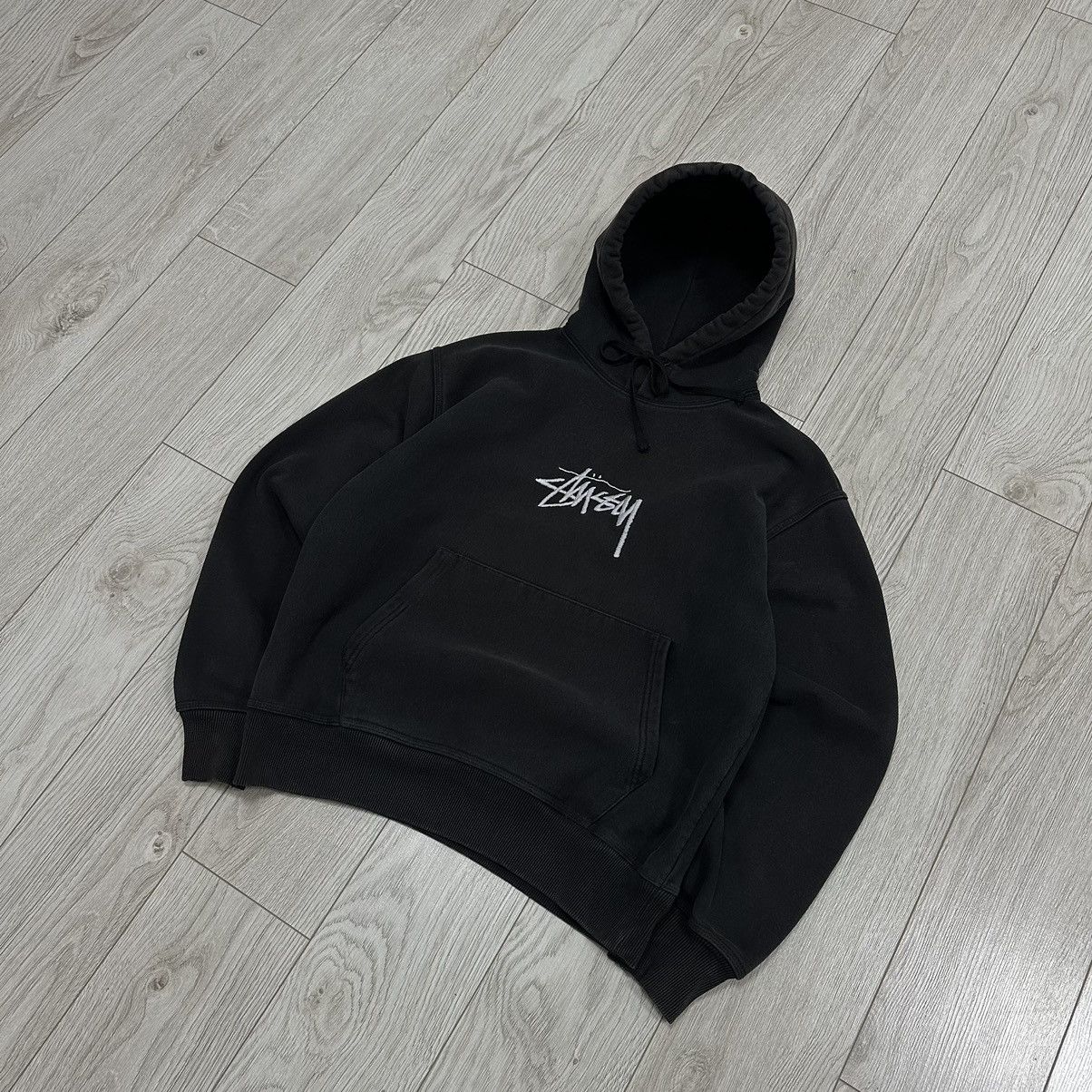 Stussy × Vintage Vintage Stussy Big Logo Boxy Fit Hoodie Size US S / EU 44-46 / 1 - 5 Thumbnail