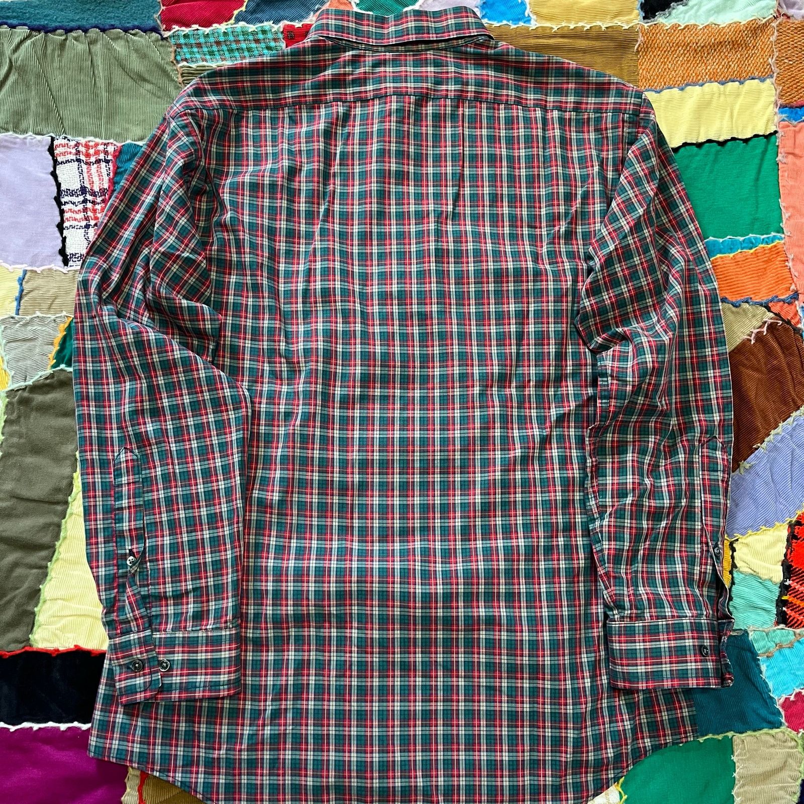 Other Vintage Arrow Brigade Red and Gren Plaided Button Up Large Size US L / EU 52-54 / 3 - 2 Thumbnail