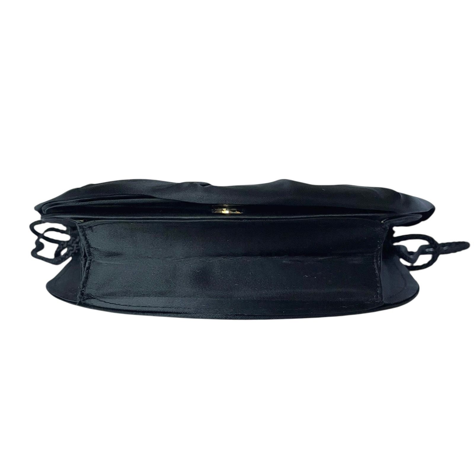 Vintage Timmy Woods Beverly Hills Collection Black Satin Evening Bag Size ONE SIZE - 8 Thumbnail
