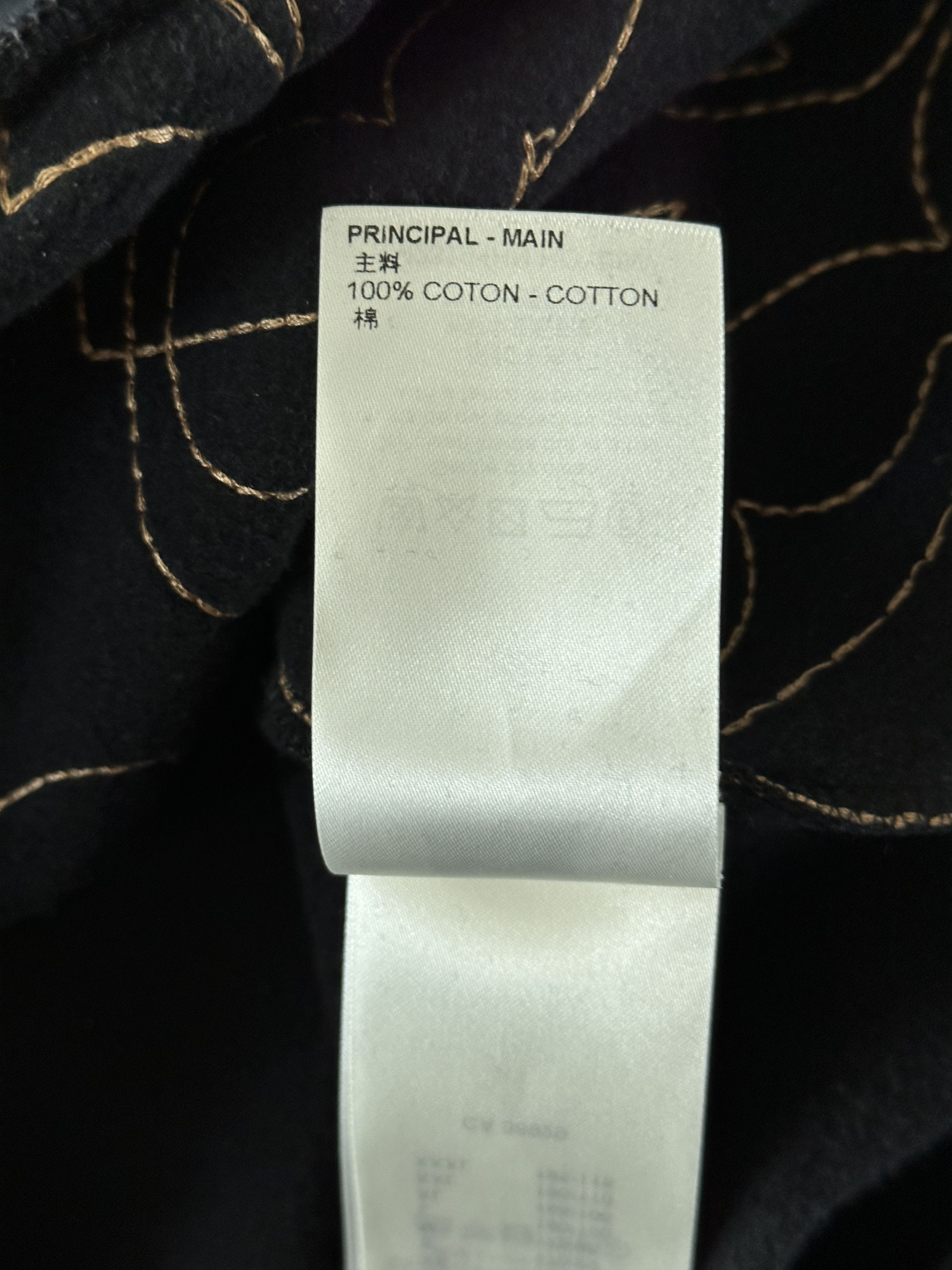 Louis Vuitton Louis Vuitton Black & Gold Music Line Embroidered Sweater Size US S / EU 44-46 / 1 - 5 Thumbnail