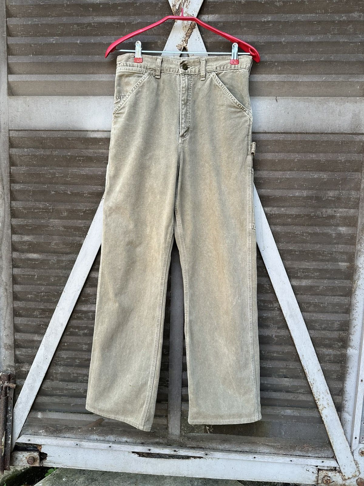 Carhartt 👹Vintage Carhartt Carpenter Khakis Pants Size US 27 - 7 Thumbnail