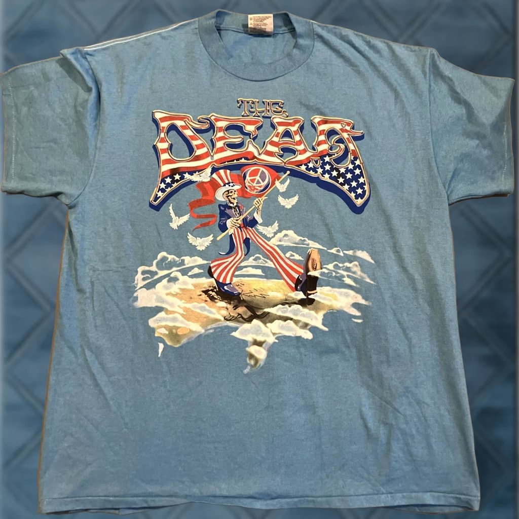 Vintage VINTAGE THE DEAD Wave That Flag T-Shirt XL Blue Double-Sided 2004 Summer Tour Mens XL Size US XL / EU 56 / 4 - 1 Thumbnail