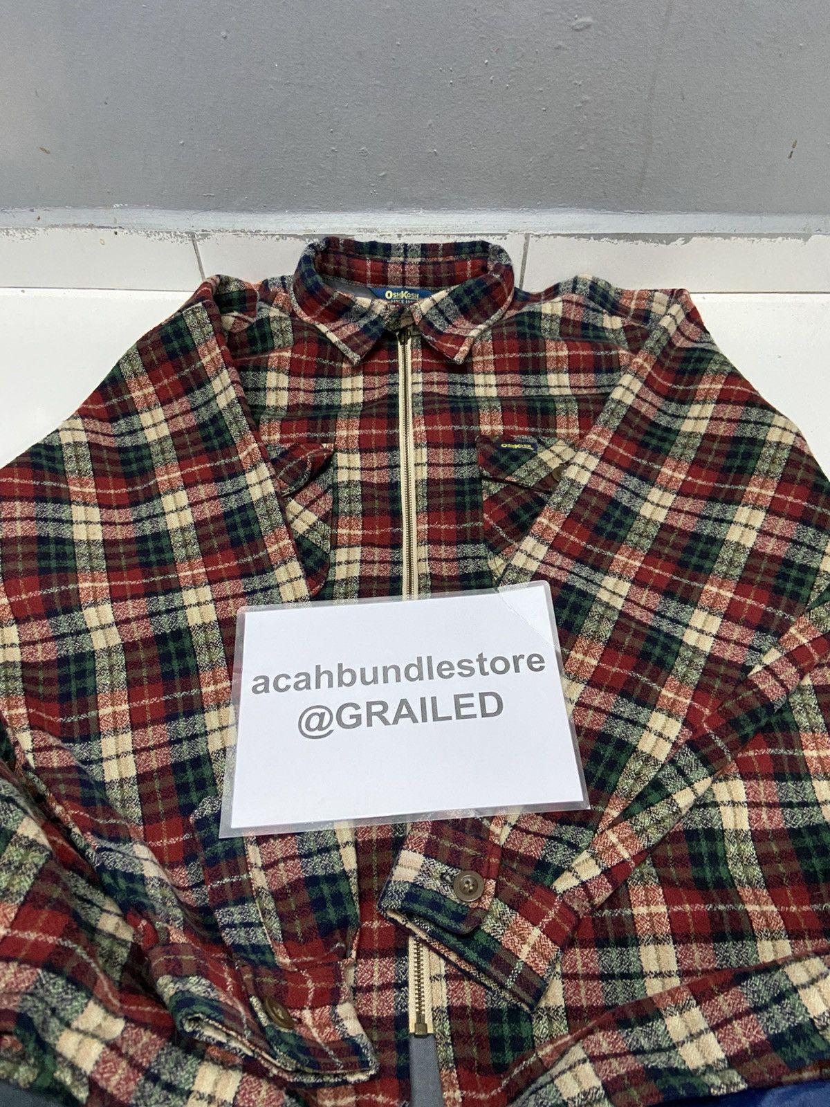Oshkosh VINTAGE OSHKOSH FLANNEL WOOL JACKET Size US L / EU 52-54 / 3 - 20 Thumbnail