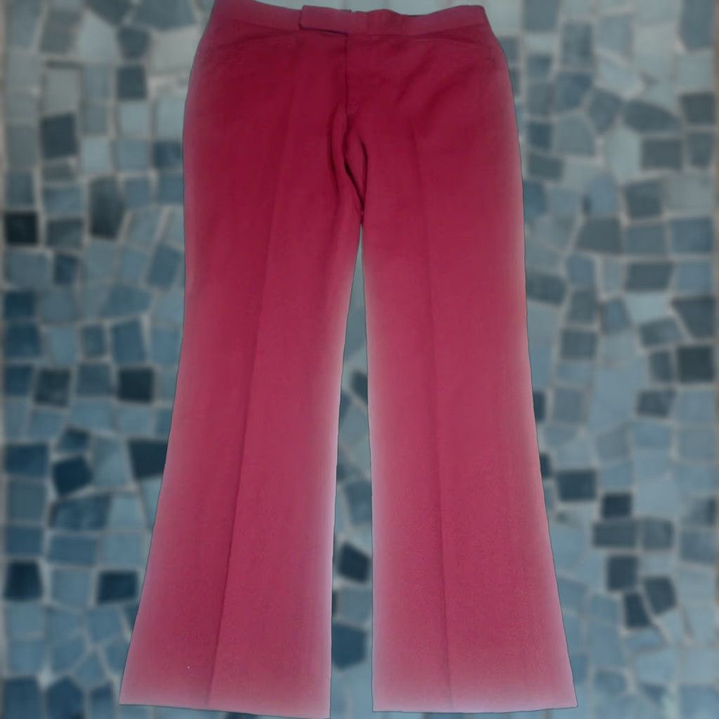 Izod Vintage Izod Red Polyester Dress Pants Size 36x28 Preppy Straight Leg 1980s Mens Size US 36 / EU 52 - 1 Thumbnail