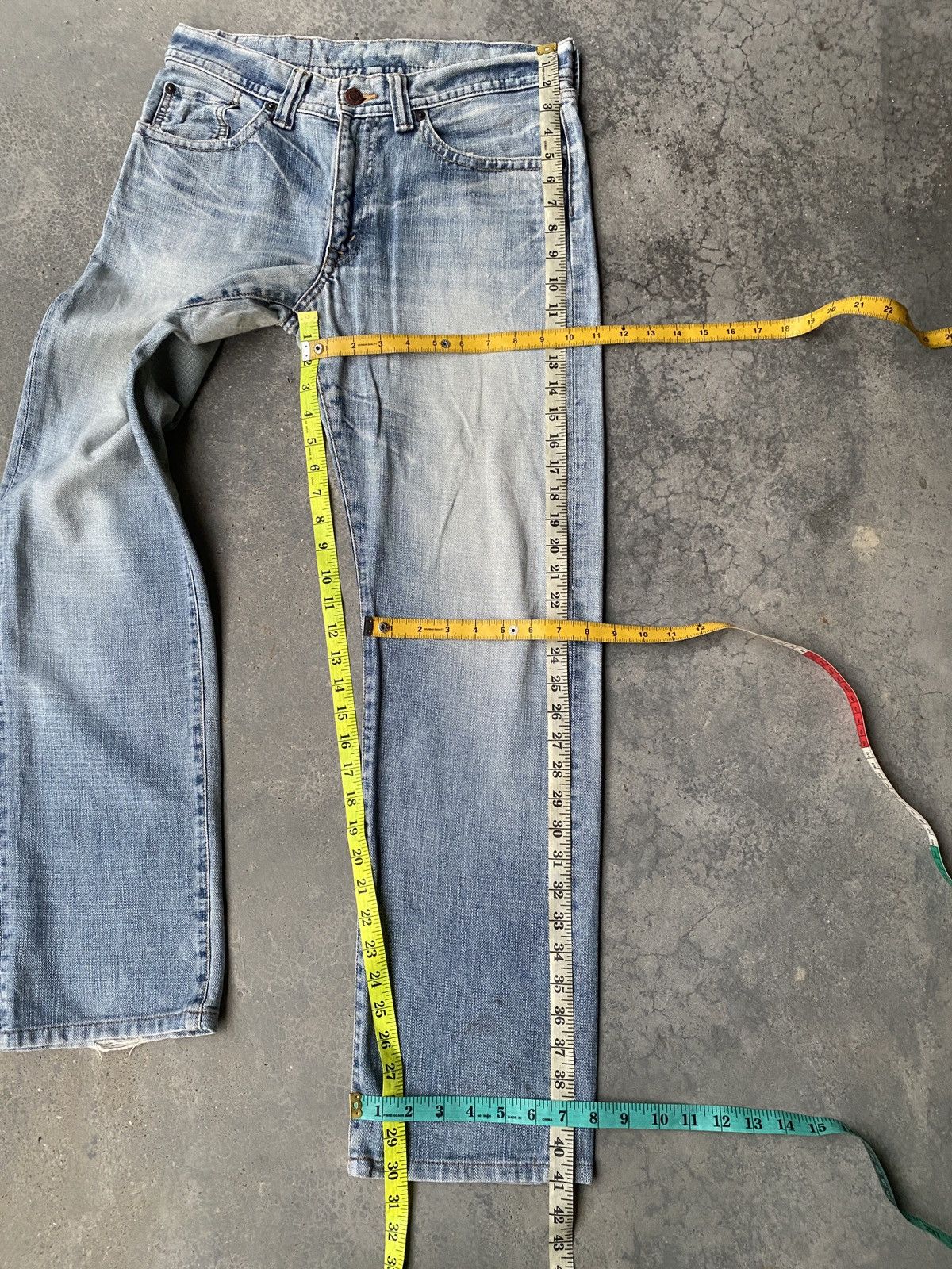 If Six Was Nine × Japanese Brand vintage GL hearts denim pants Size US 31 - 4 Thumbnail