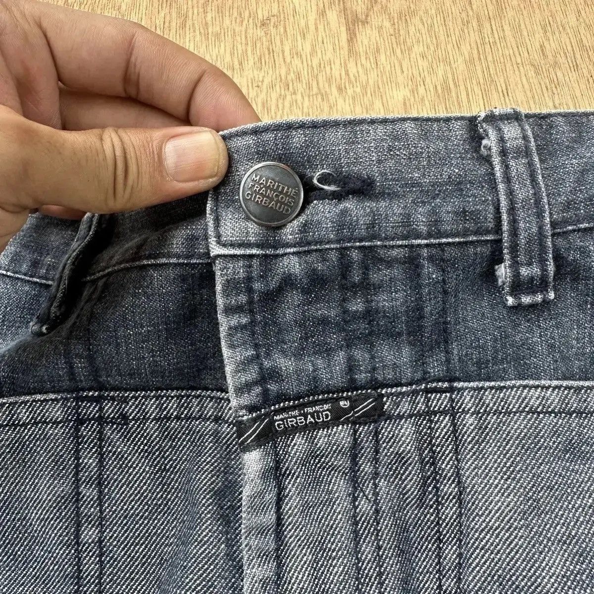Marithe + Francois Girbaud UNIQUE‼️MARITHE FRANCOIS GIRBAUD JEAN SELVEDGE PATHWORK RARE Size US 26 / EU 42 - 5 Thumbnail