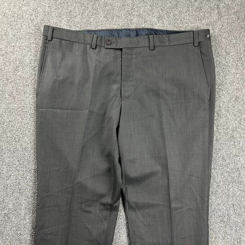 Ted Baker Ted Baker Pants Mens 40R 32" Inseam Gray Slacks Tapered Leg Size US 40 / EU 56 - 2 Thumbnail