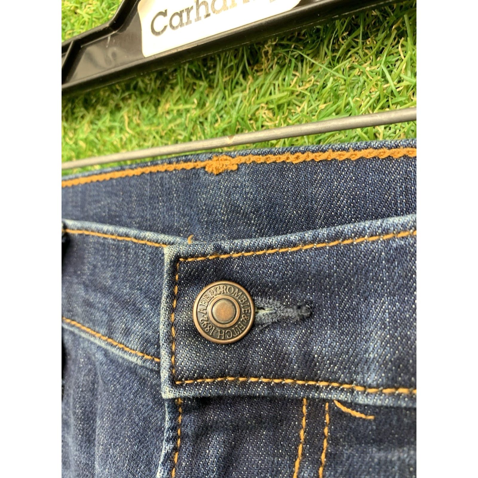 Abercrombie & Fitch VINTAGE Abercrombie & Fitch Jeans Distressed Straight 30x32 Y2K Blue Mens Size US 30 / EU 46 - 4 Thumbnail