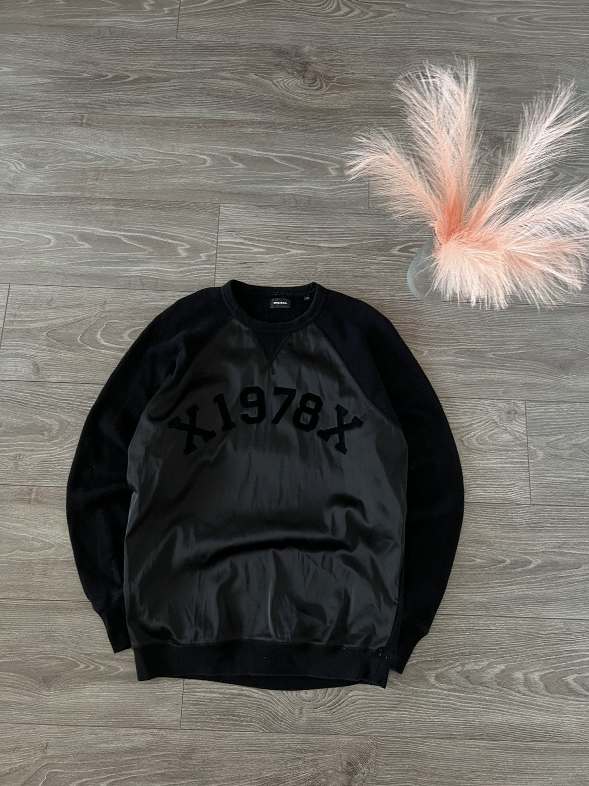 Designer × Diesel ‼️Vintage Nylon Diesel Big Logo Avant Garde Sweatshirt ‼️ Size US M / EU 48-50 / 2 - 2 Thumbnail