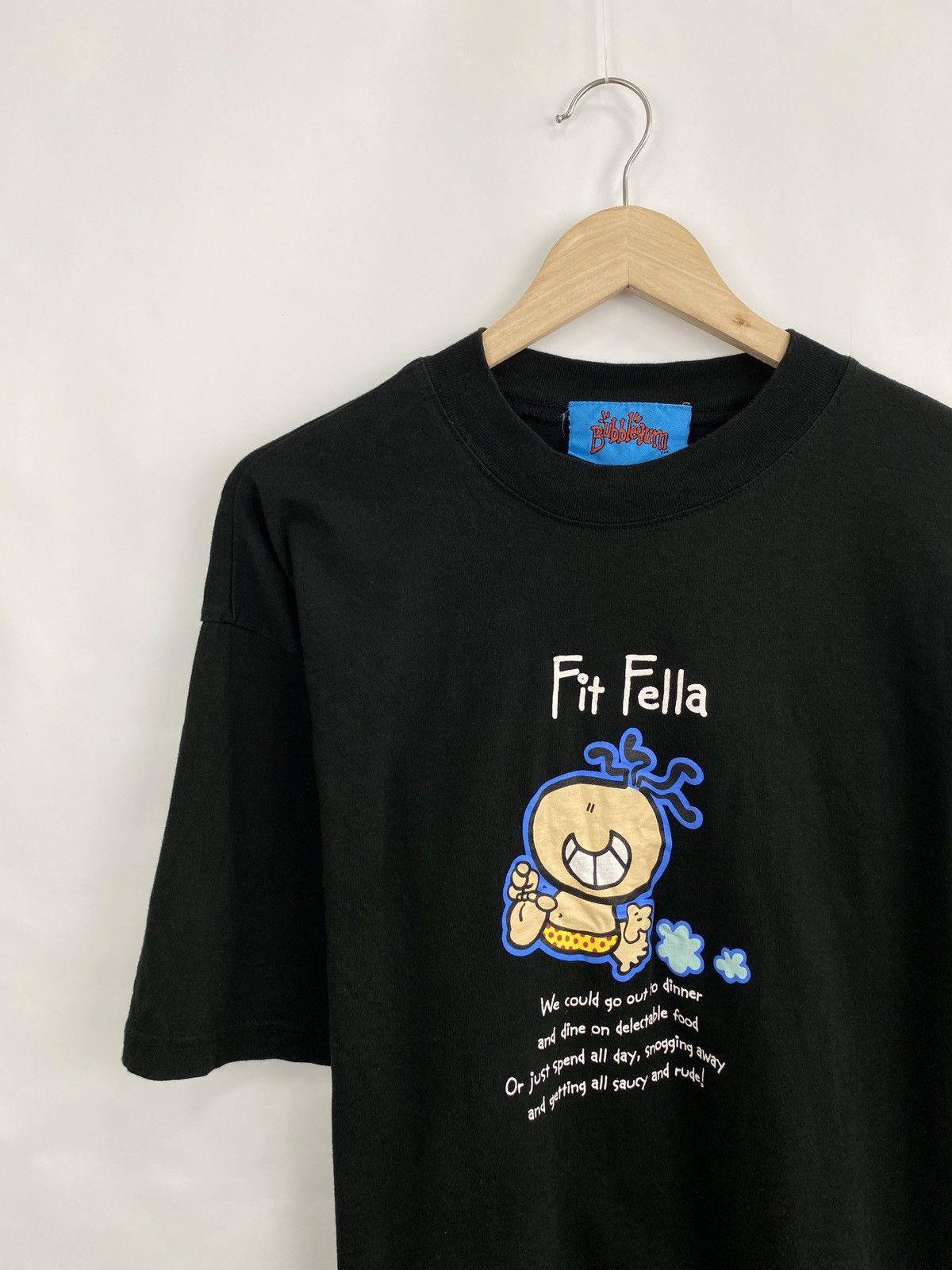 Japanese Brand 🇺🇸 Vintage 90s OG Bubblegum Fit Fella Y2K T-Shirt Rare Size US XL / EU 56 / 4 - 2 Thumbnail