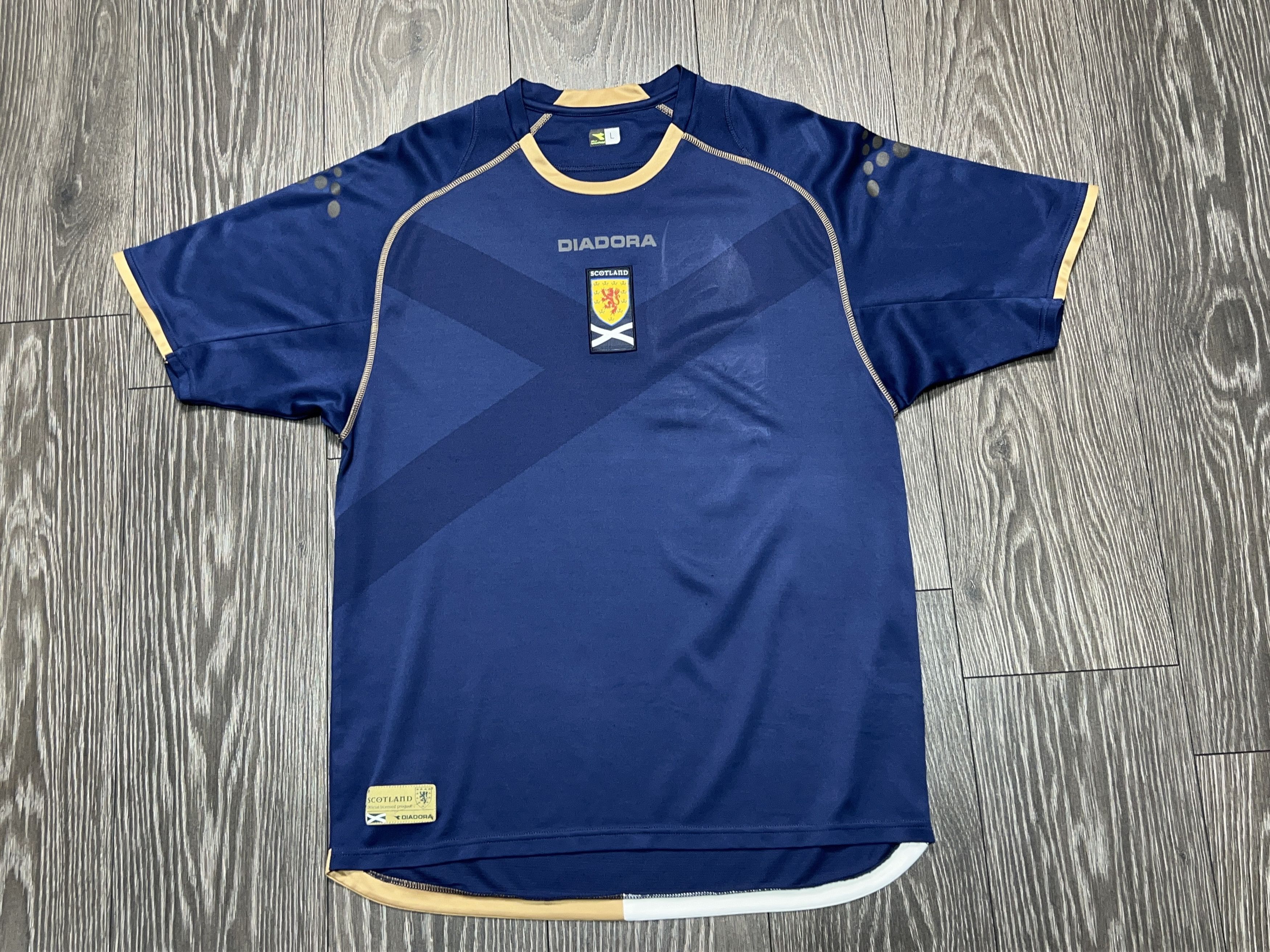 Diadora Scotland 2007 National Team Football Soccer Shirt Jersey Size US L / EU 52-54 / 3 - 1 Thumbnail