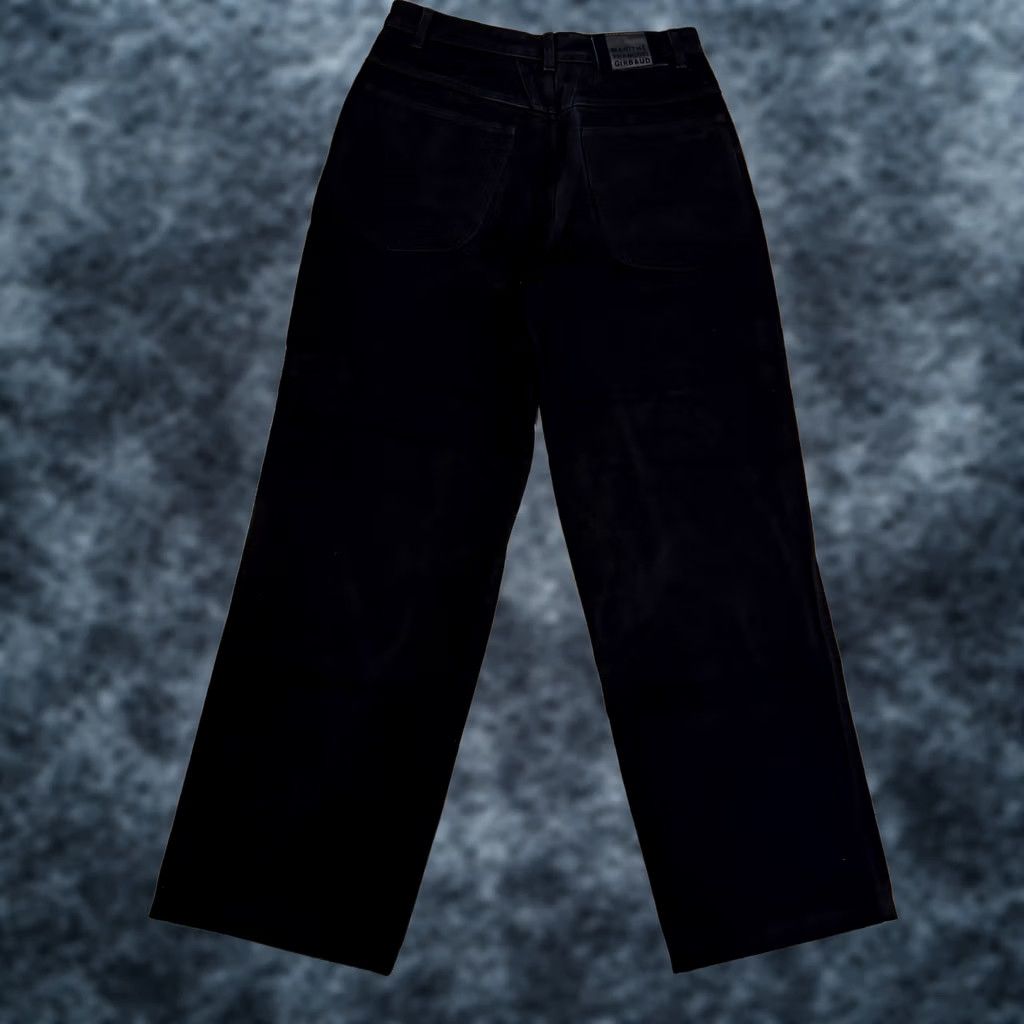 Denime VINTAGE Girbaud Jeans Men 31 30x30 Black Denim 5-Pocket Wide-Leg 90s Retro Baggy Classic Style Mens Size US 31 - 1 Thumbnail