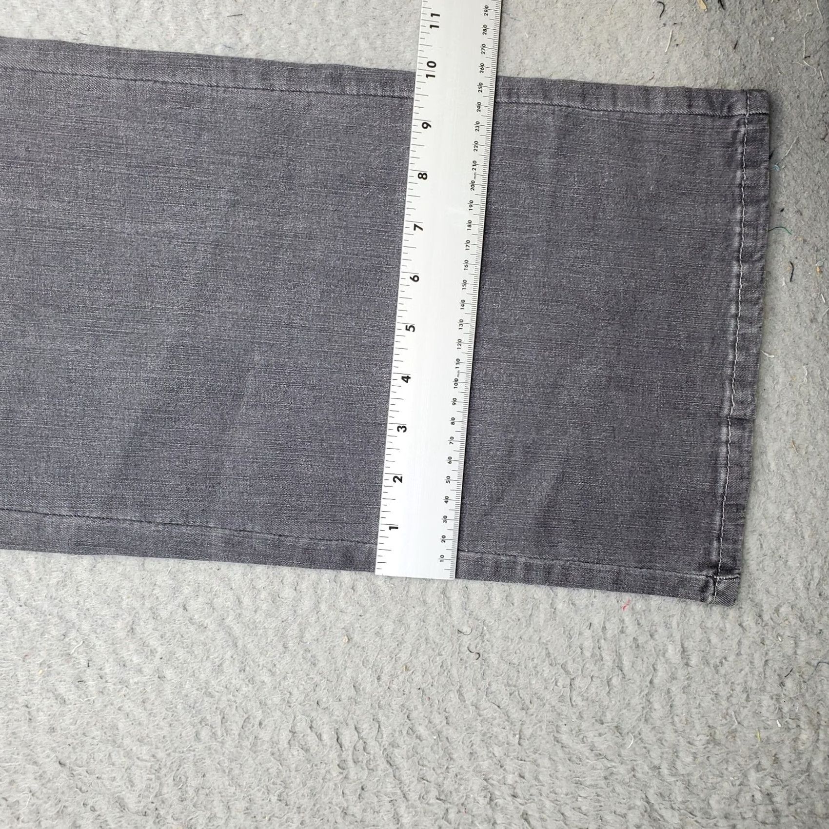 Lee Lee Jeans Womens Size 18 Bootcut Gray Denim Stretch Low Rise Outdoor - 32" Inseam 5-Pocket Modern Regular Fit Size 40" / US 18 - 5 Thumbnail