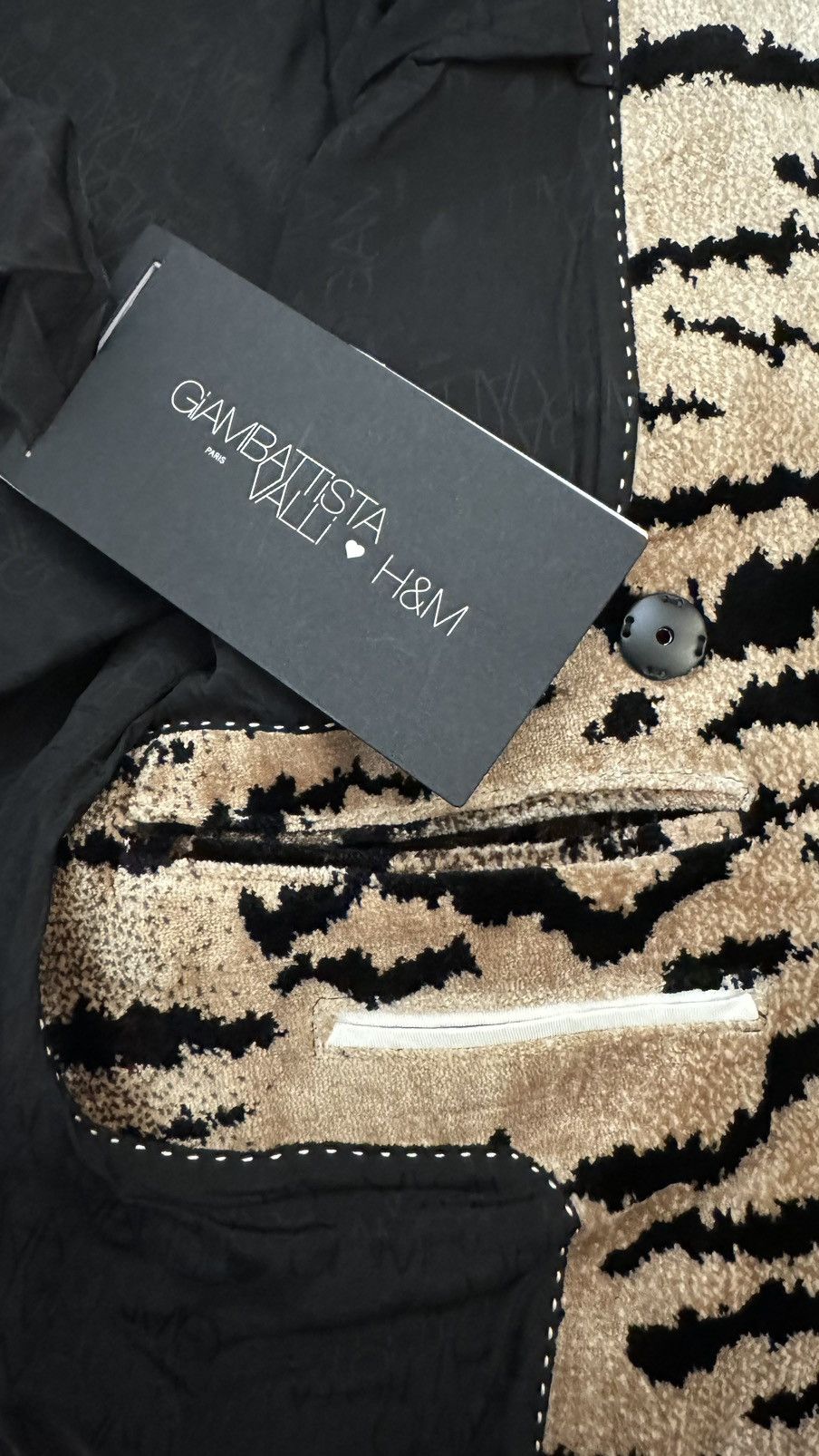 H&M Giambattista Valli x H&M Leopard Blazer Size 46S - 7 Thumbnail