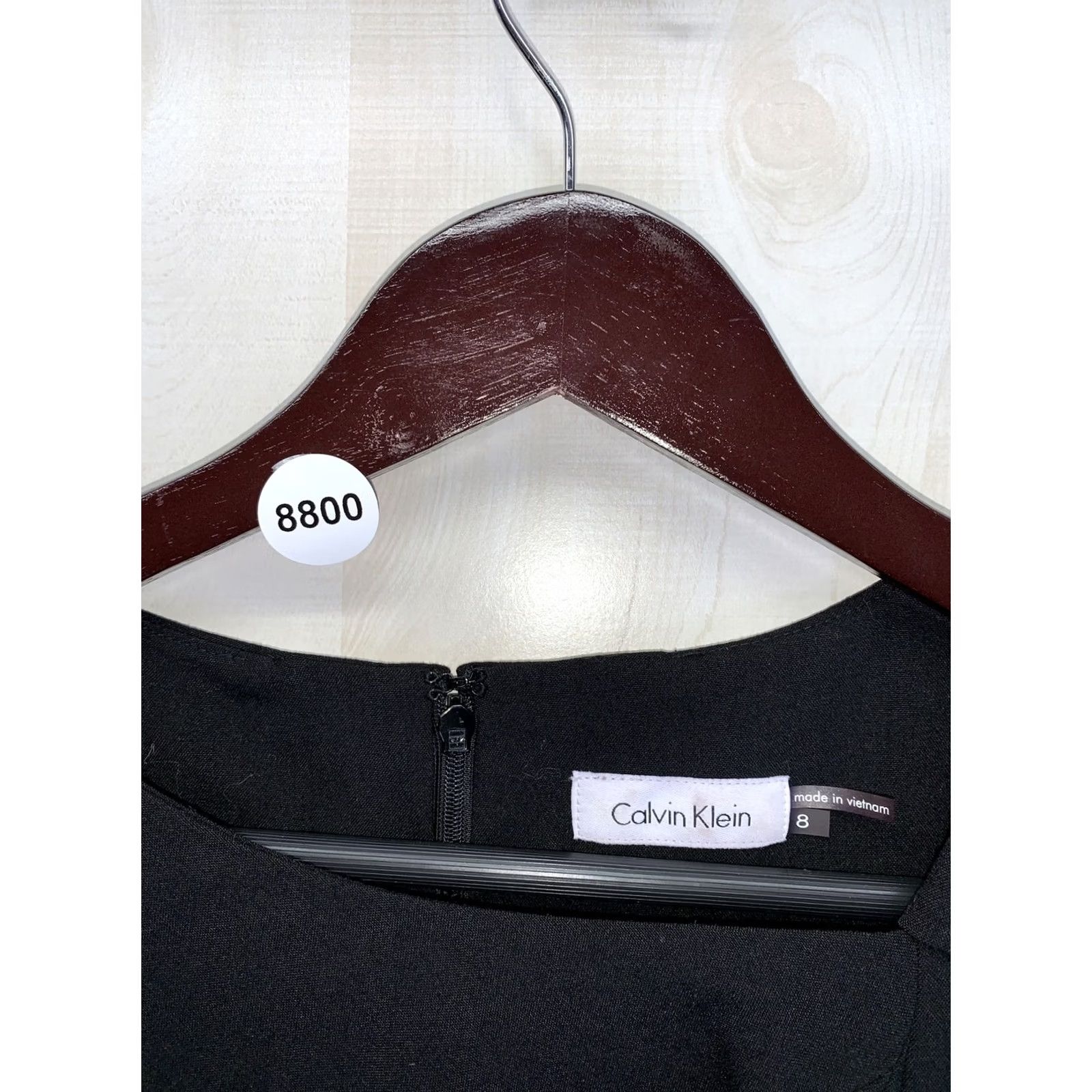 Calvin Klein Calvin Klein Black A-Line Pleated Shoulder Womens 8- Regular Dress/Made For Party/Cocktail Formal Travel Size M / US 6-8 / IT 42-44 - 2 Thumbnail