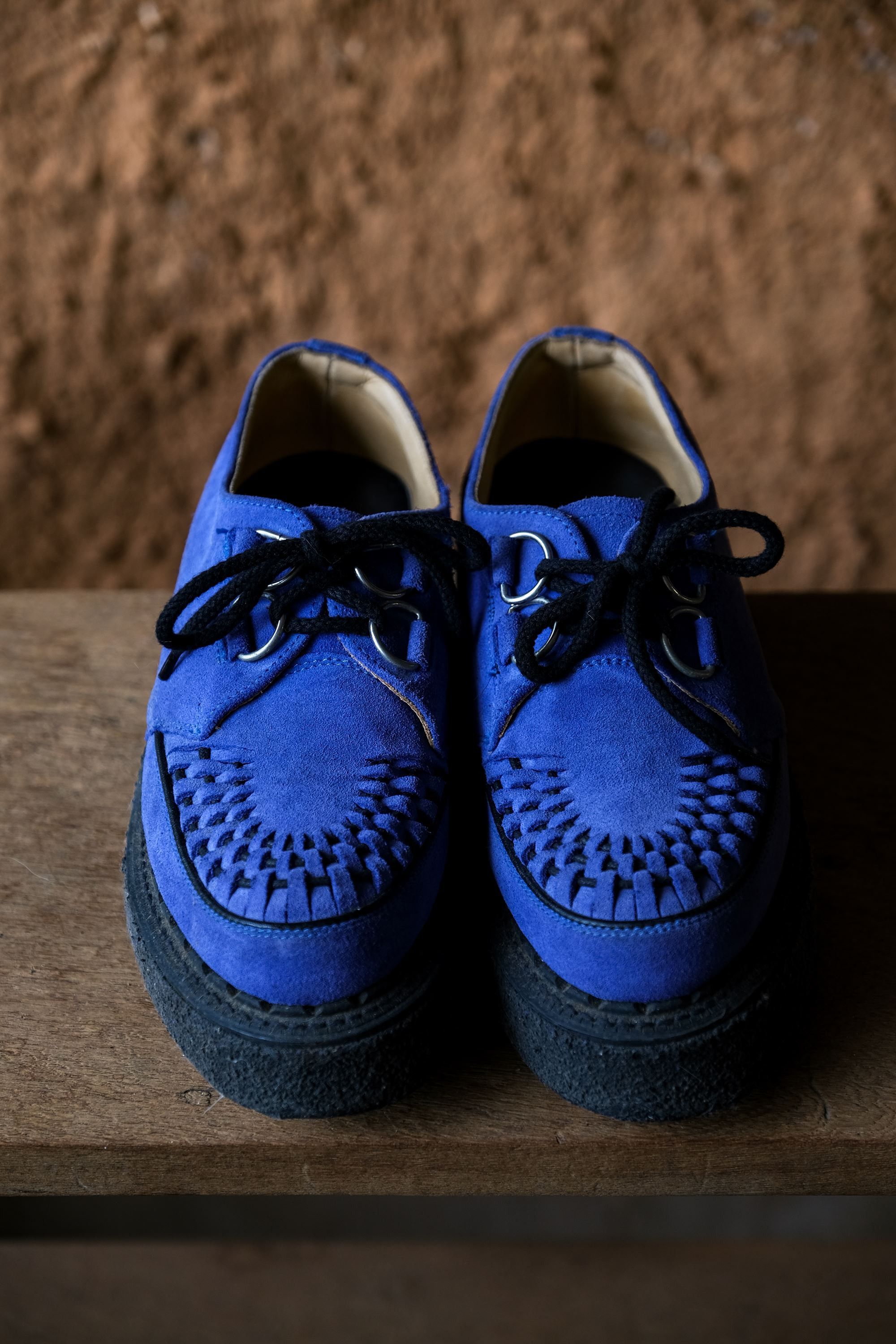 George Cox George Cox Blue Suede Creepers Shoes Grailed