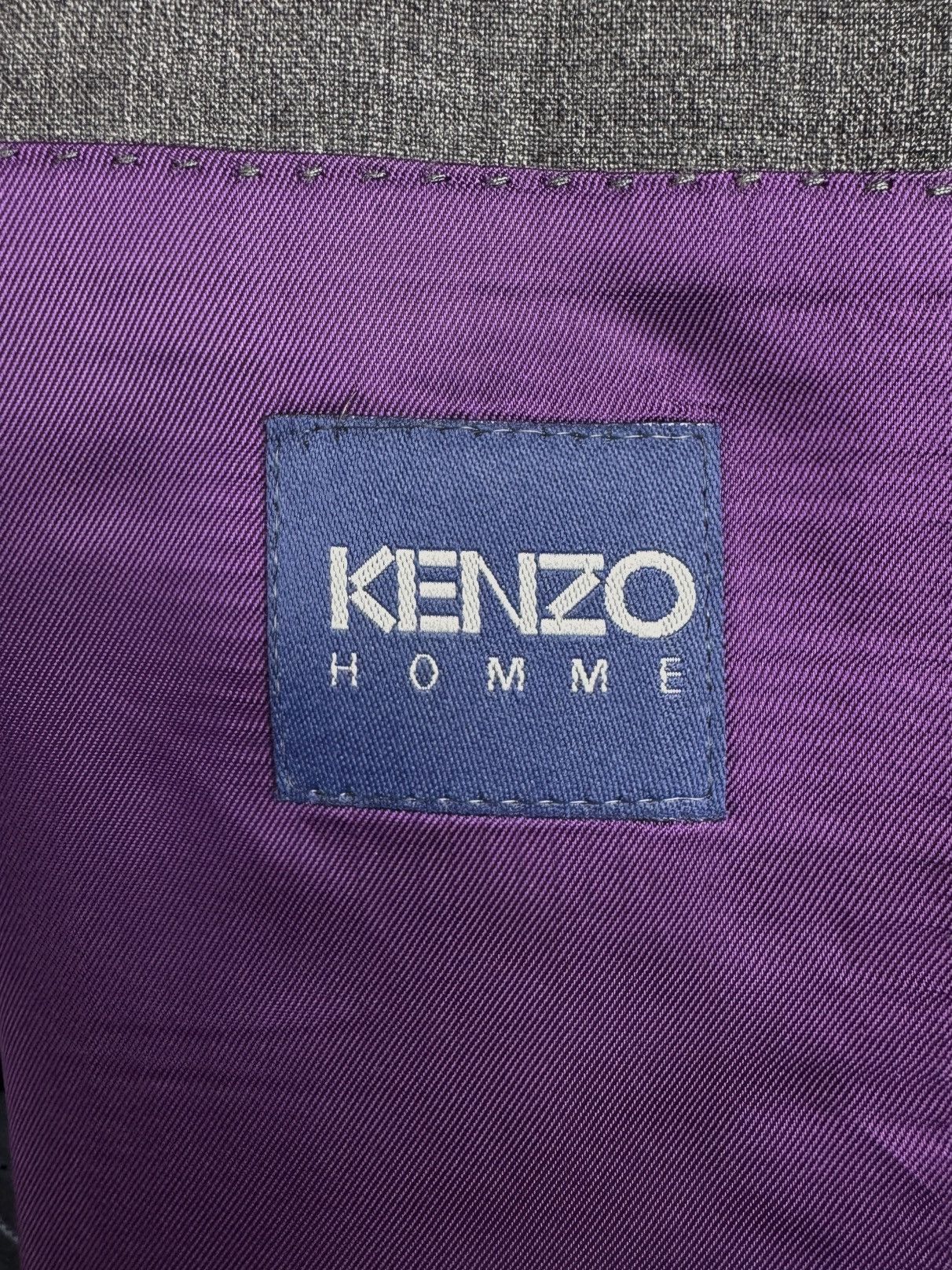 Kenzo Kenzo Baroque Motif Print Gray Wool Blazer size 54 Size 44R - 11 Thumbnail