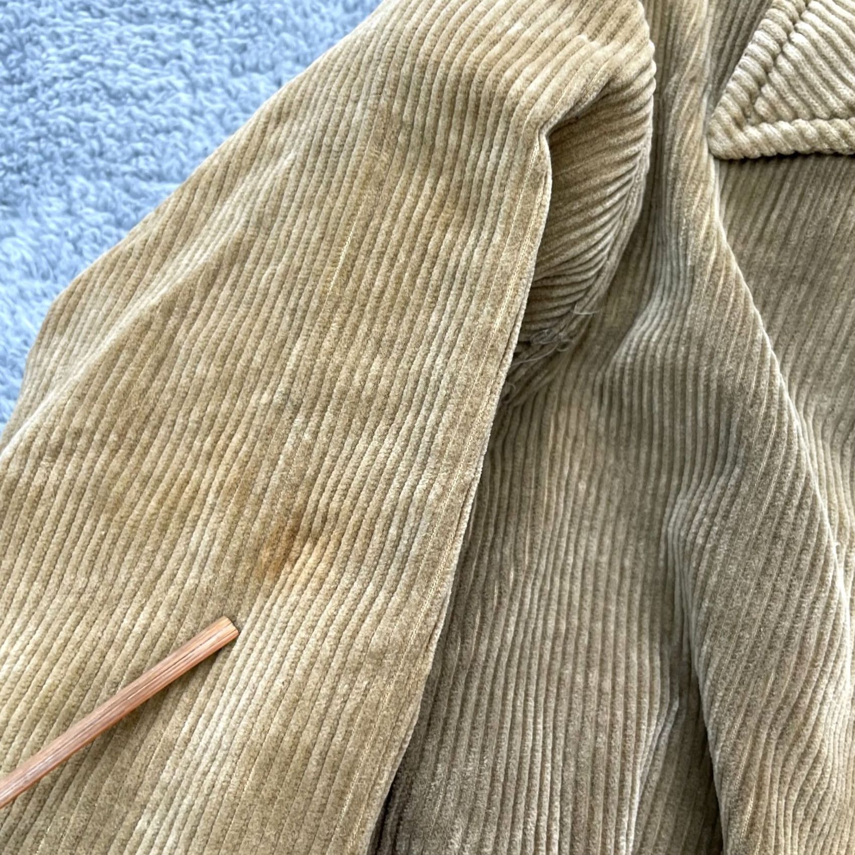Calvin Klein VINTAGE Calvin Klein Jacket Mens Medium Brown Corduroy Coat Lined Buttons 90s Casual Regular Mens Size US M / EU 48-50 / 2 - 5 Thumbnail