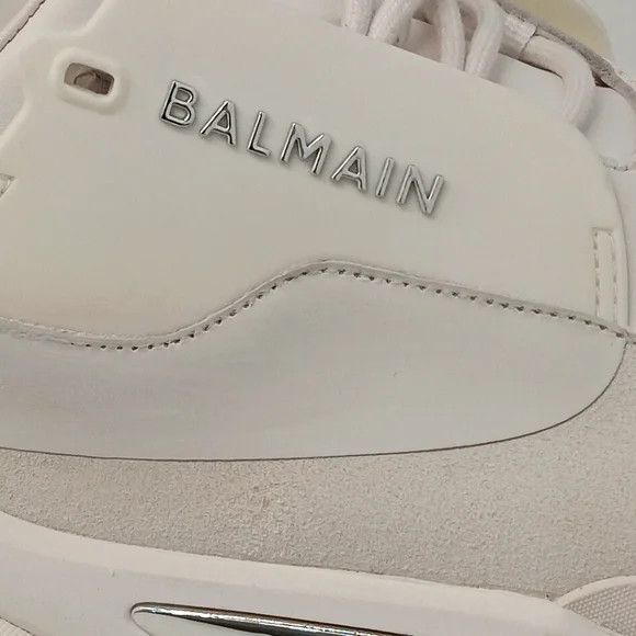 Balmain Balmain Men's White B-Bold Low-Top Sneakers - EU44/US11 Size US 11 / EU 44 - 10 Thumbnail