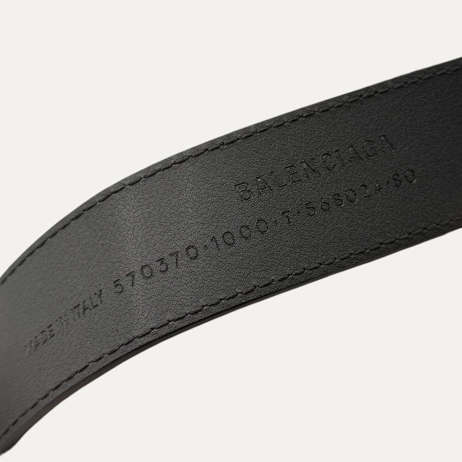 Balenciaga Balenciaga BB Croc-Effect Leather Belt Size 26 - 3 Thumbnail