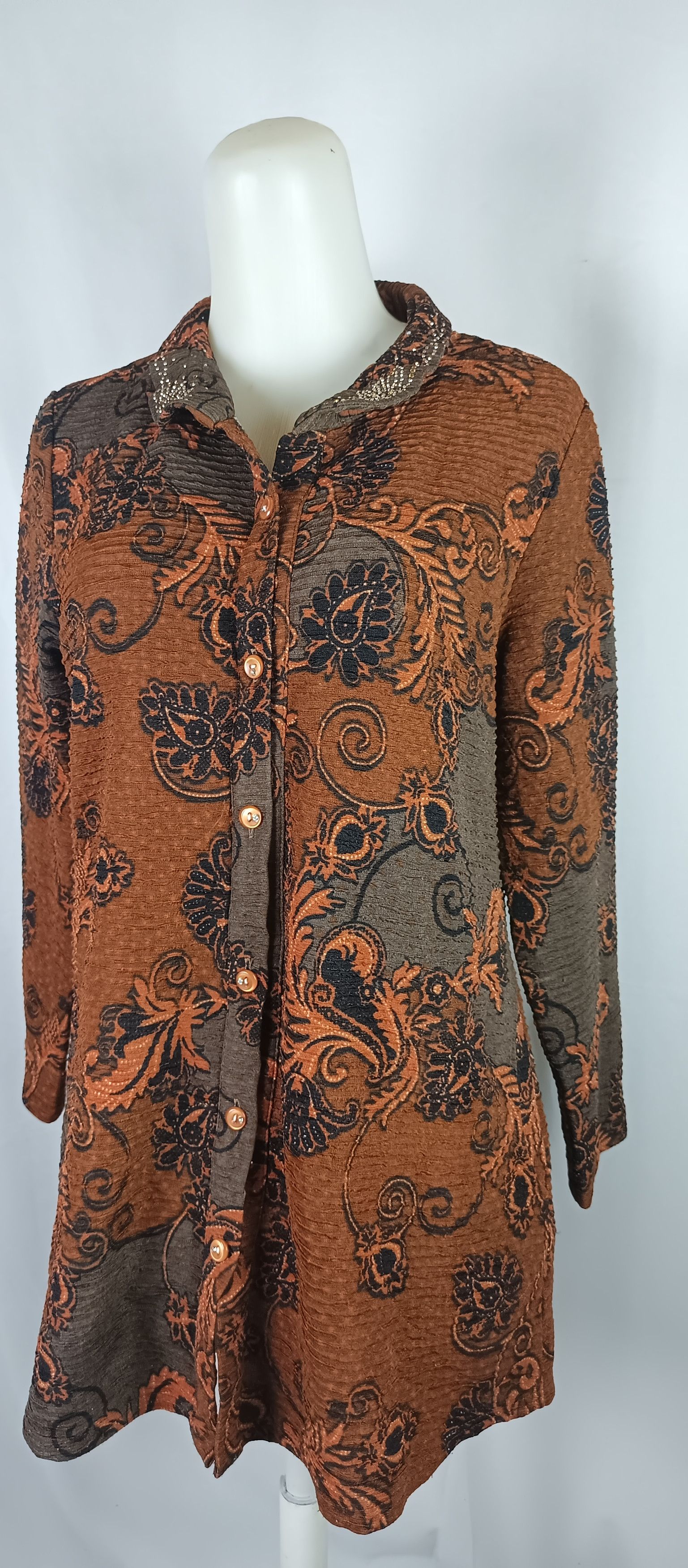 Designer × Japanese Brand × Vintage SSAMZIE Ladies Undefined Pleates Blouses Style Issey Size L / US 10 / IT 46 - 3 Thumbnail