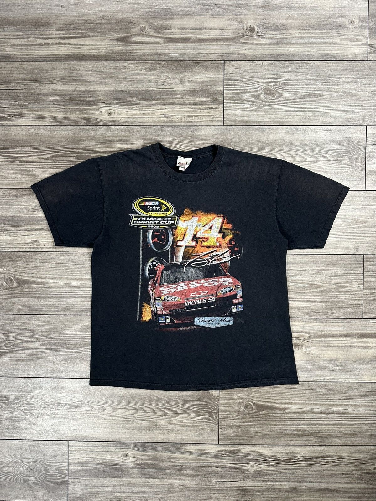 NASCAR × Vintage Y2K Tony Stewart Nascar Sprint Cup T Shirt Size US XL / EU 56 / 4 - 1 Thumbnail