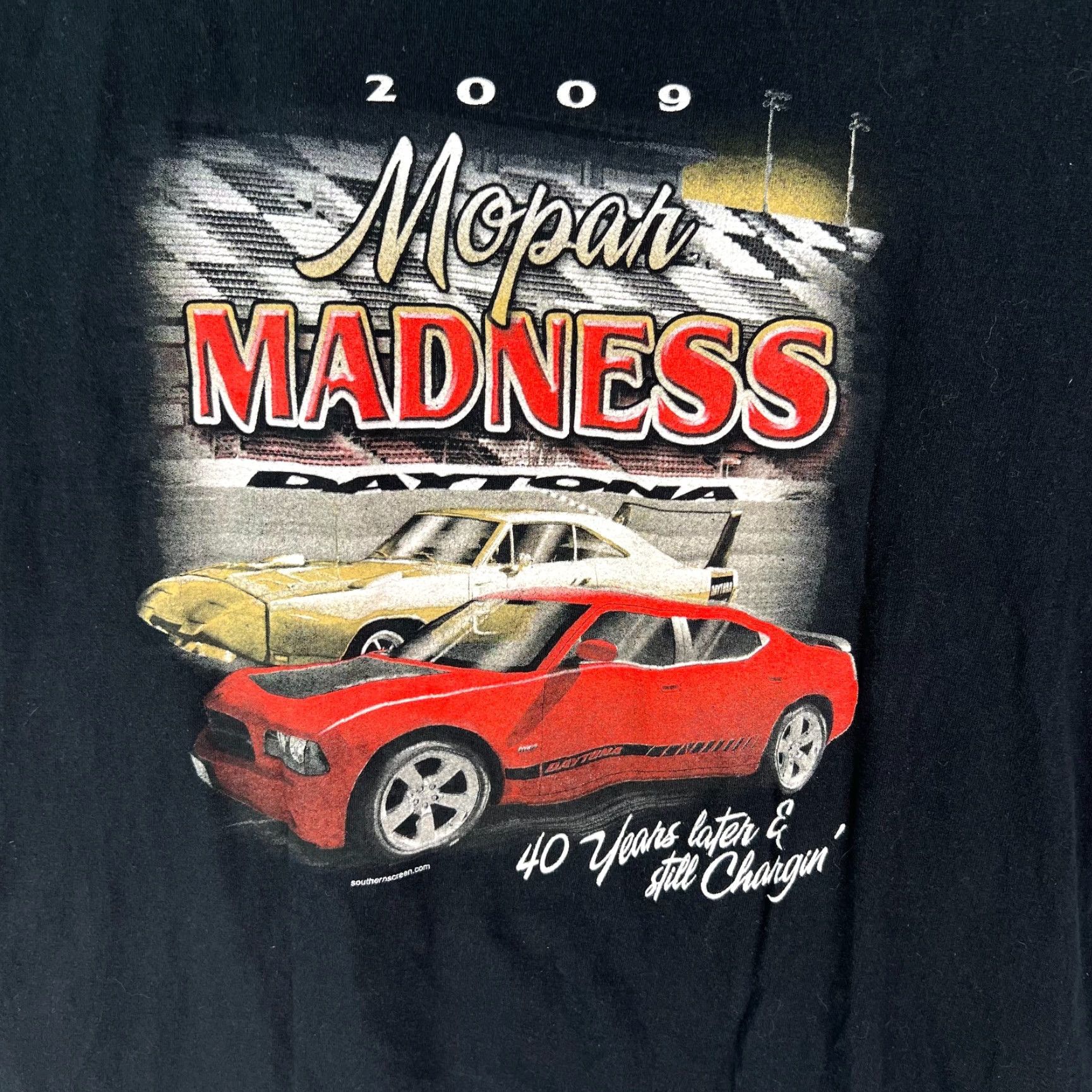 Vintage MOPAR Madness TMC Virginia Motorsports Park Mens Black T Shirt 2009 3XL Size US XXL / EU 58 / 5 - 2 Thumbnail