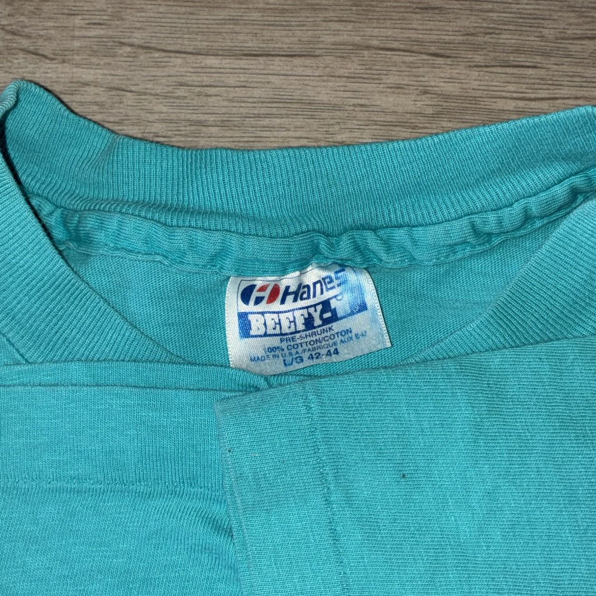 Hanes 90s Fractal Art Tee Shirt Size US L / EU 52-54 / 3 - 4 Thumbnail