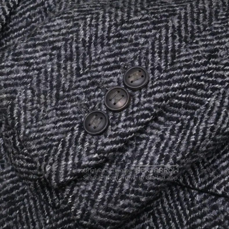 Hermes Hermes Margiela Herringbone Cashmere Jacket Size US M / EU 48-50 / 2 - 7 Thumbnail