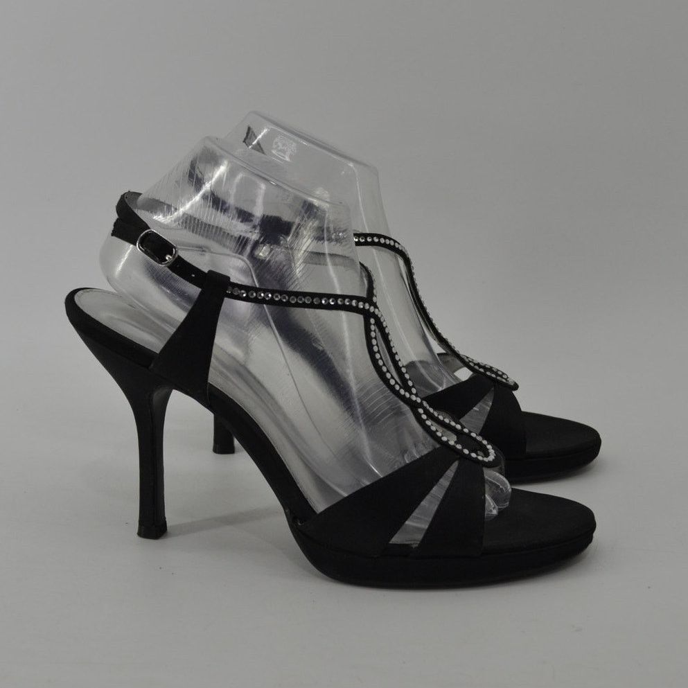 Other The Touch of Nina Sz 10 Black Satin Mother of the Bride Size US 10 / IT 40 - 11 Thumbnail