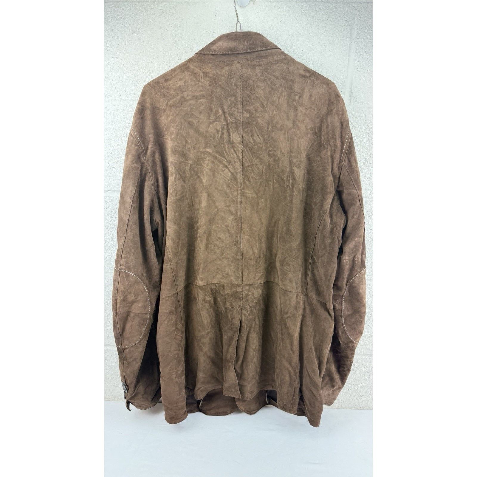 Pelle Pelle GIMO’S Menswear Brown Suede Pelle Leather Shirt Jacket XL Size US XL / EU 56 / 4 - 2 Thumbnail