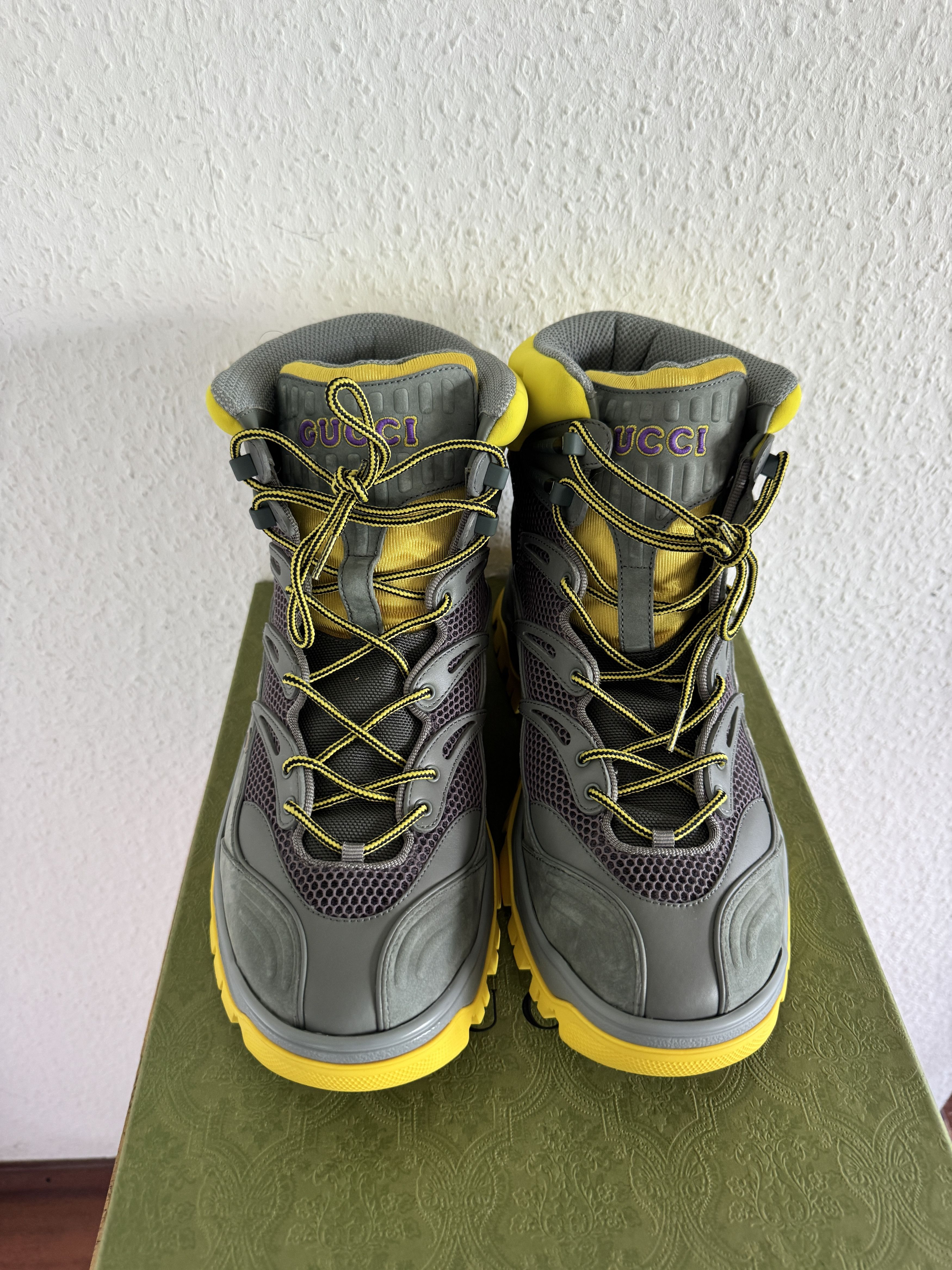 Gucci Buhl Hiking Boots Yellow Grey-Lilac Size US 13 / EU 46 - 1 Thumbnail
