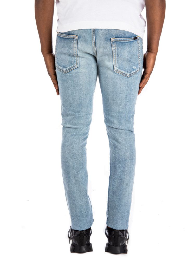 Saint Laurent Paris o1s1wg111124 Skinny-Fit Jeans in Santa Monica Denim in Blue Size US 31 - 6 Thumbnail