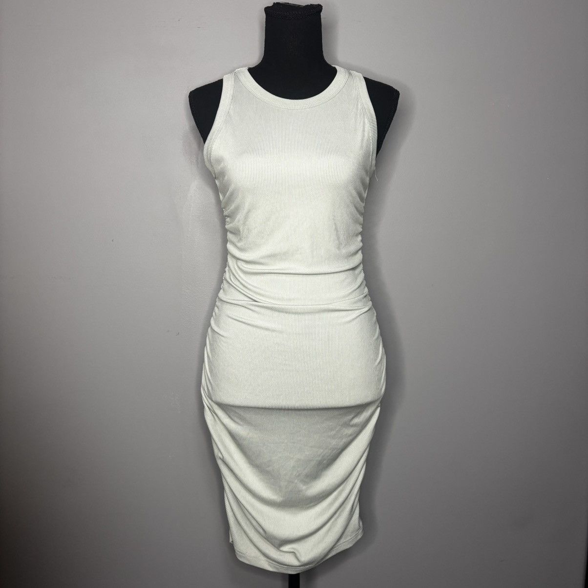 Vintage Green Tank Dress with Ruched Sides Size S / US 4 / IT 40 - 1 Thumbnail