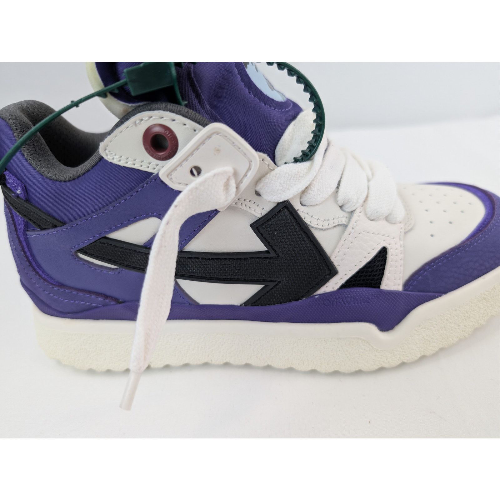 Off-White o1rshd1 Mid Top Sponge Sneakers in Purple/Black Size US 7 / EU 40 - 5 Thumbnail