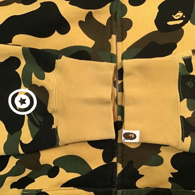 Bape BAPE 1st Camo Yellow Shark Full Zip Hoodie a bathing ape Size US XL / EU 56 / 4 - 6 Thumbnail