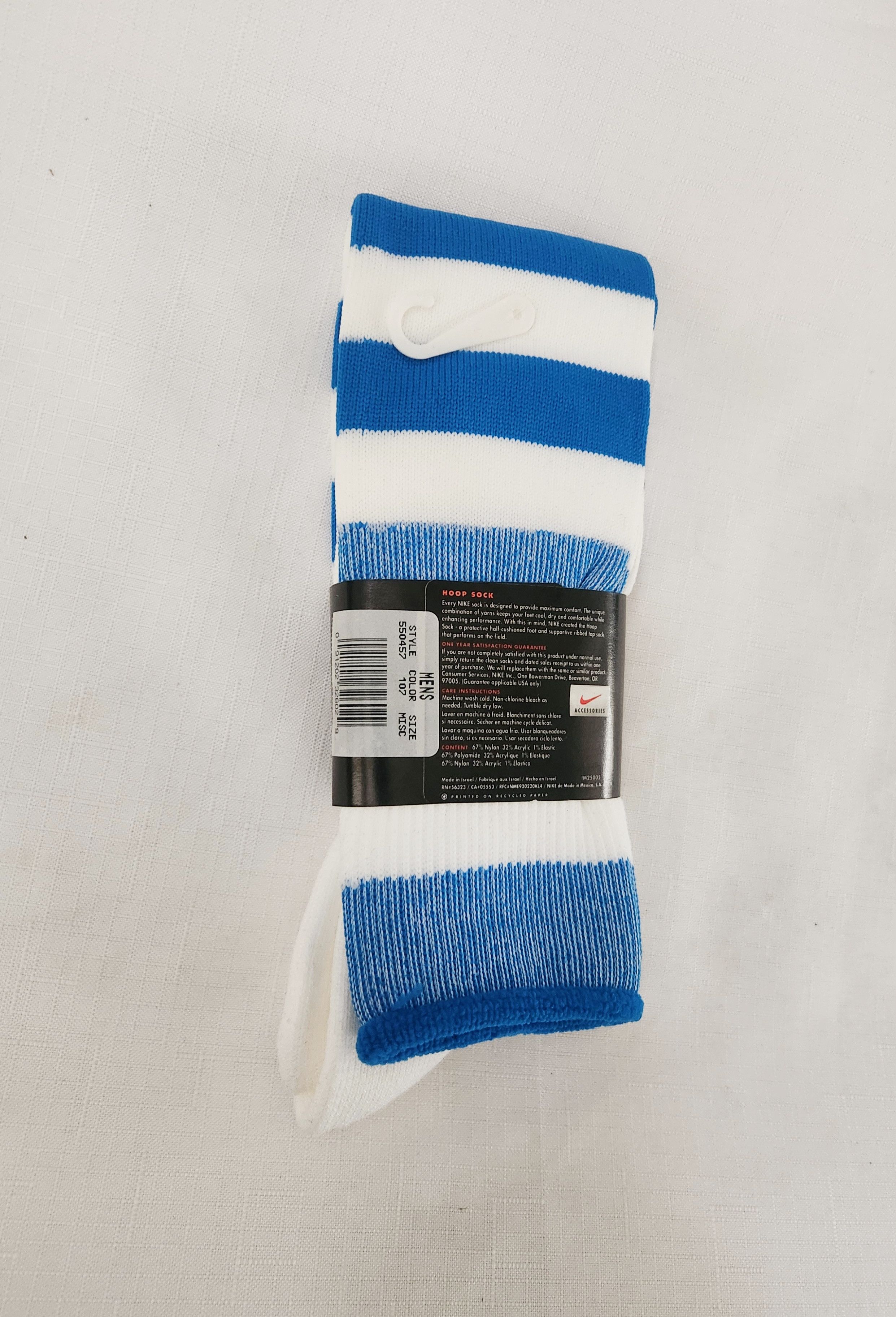 Nike × Vintage Nike Hoop Sock VTG New NOS Deadstock Rare Knee Socks vintage Size ONE SIZE - 2 Thumbnail