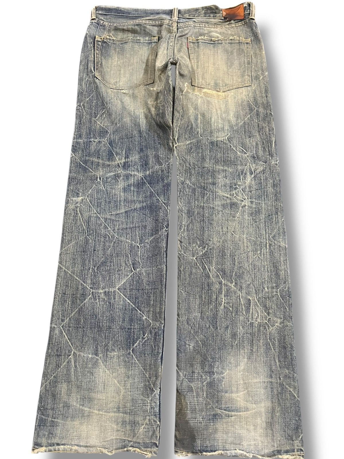 Eternal × If Six Was Nine × Japan Blue Vintage Eternal Mudwash Ripped Distressed Denim Size US 35 - 6 Thumbnail