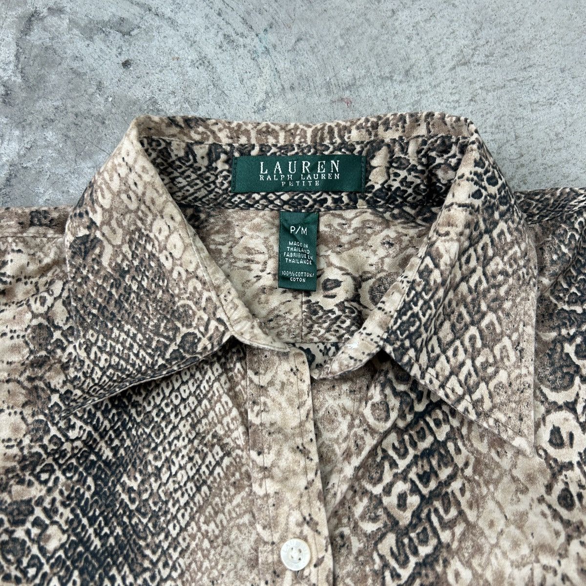 Lauren Ralph Lauren × Polo Ralph Lauren × Ralph Lauren Lauren Ralph Lauren Petite - Snake Shirt Size M / US 6-8 / IT 42-44 - 11 Thumbnail