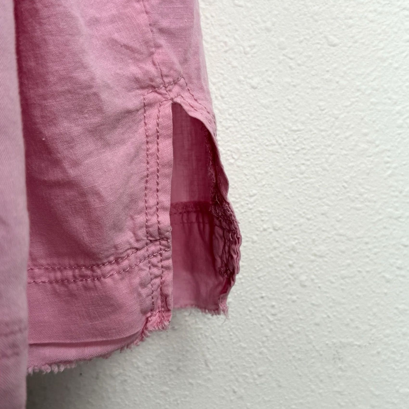 Vintage We The Free Moon City Oversized Slouchy Top Linen Blend Shirt Pink Size S Size S / US 4 / IT 40 - 7 Thumbnail